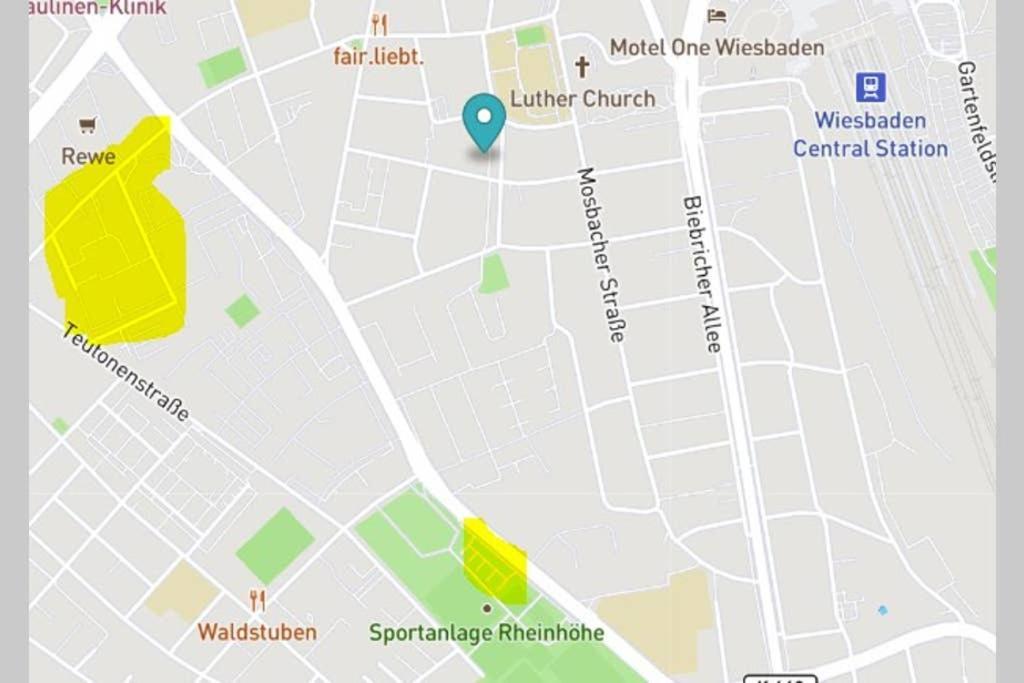 Bahnhofsnahe, Ruhige Und Sonnige 2 Zimmerwohnung Im Dichterviertel Apartment Wiesbaden